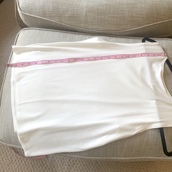 Eileen Fisher Viscose Jersey Jewel Neck Shell. NWT. Size M. White - Picture 10 of 10